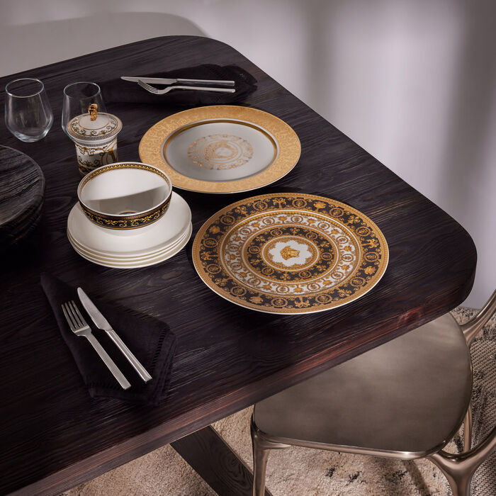 versace medusa gala charger plate round white 30cm
