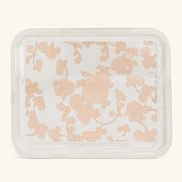 كريستوفل صينية جاردان ديدن مستطيلة صغيرة مطلية بالفضة مع ذهبي