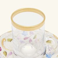 villari taormina arabic tea cup saucer white