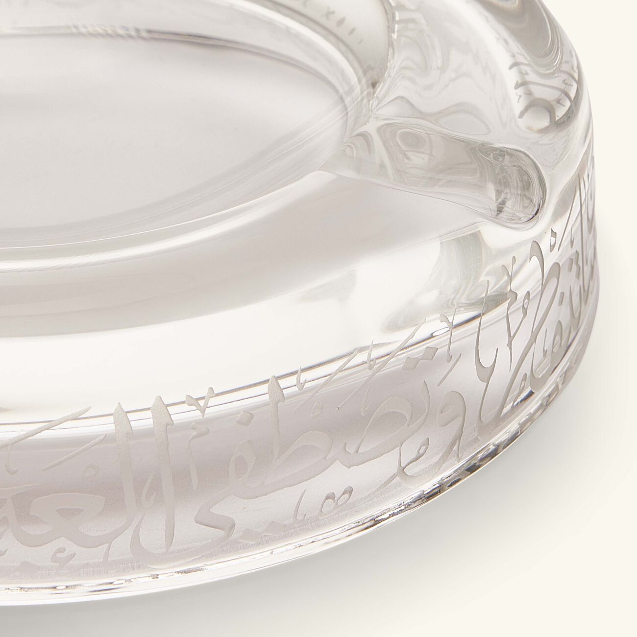 dimlaj thuluth ashtray round clear