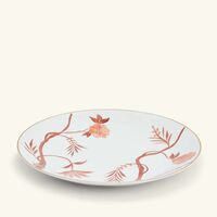 marie daage bouquet de vie orange dinner plate round orange 26cm