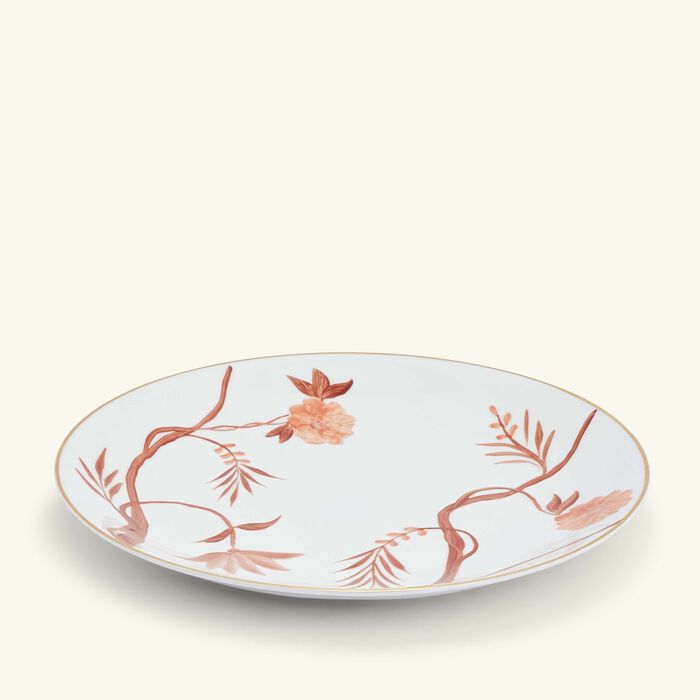 marie daage bouquet de vie orange dinner plate round orange 26cm