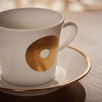 dimlaj qamar tea cup   saucer white set of 6
