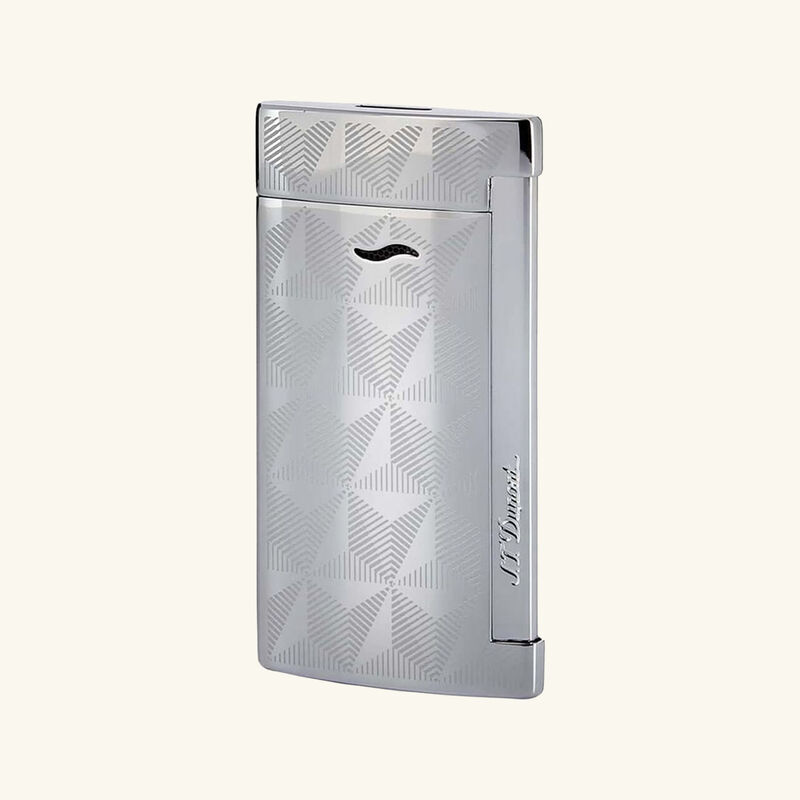 st dupont slim 7 chrome lighter silver