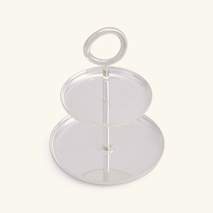 كريستوفل قاعدة الكيك فيرتيجو من طبقتين مطلية بالفضة