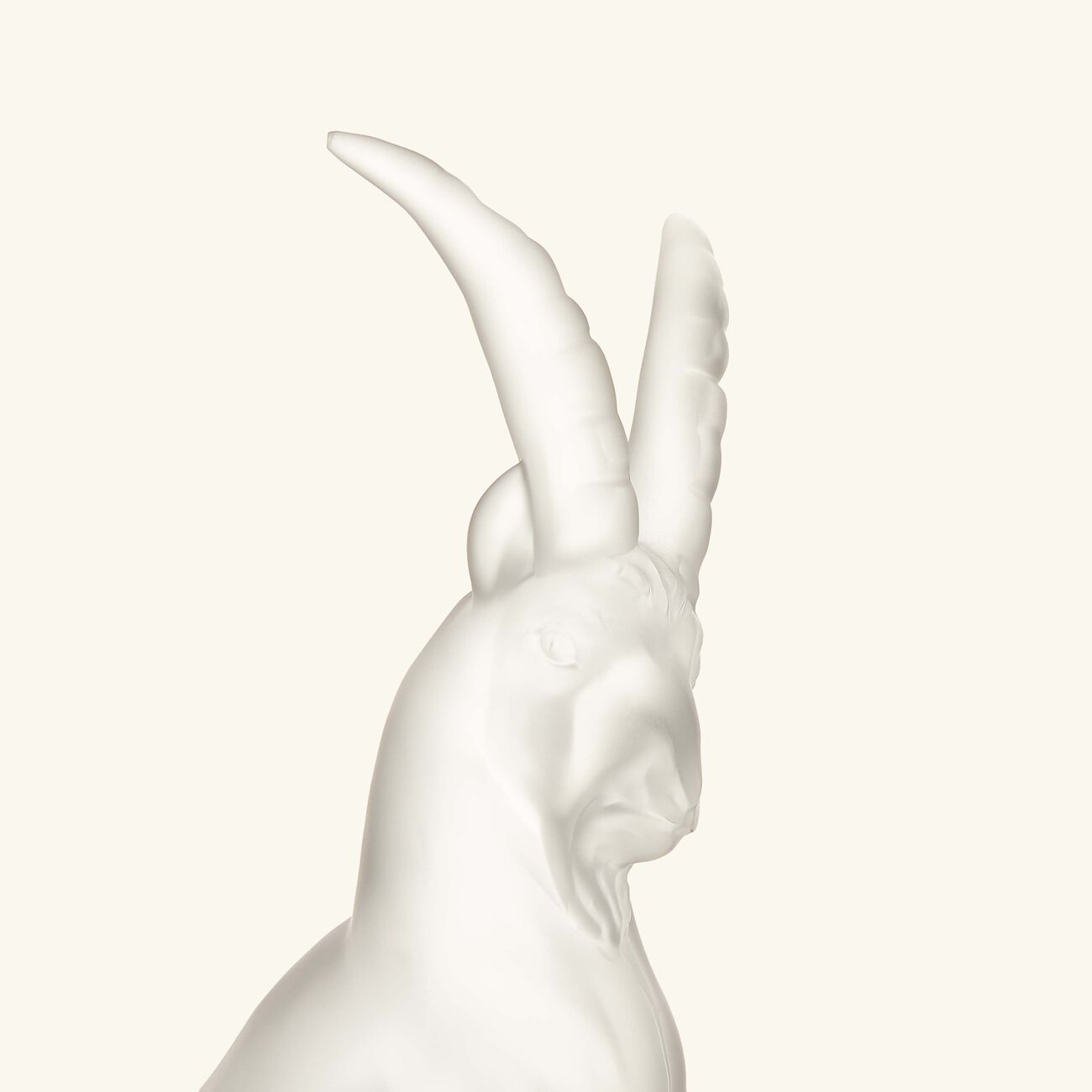 lalique terramineral ibex figurine medium clear