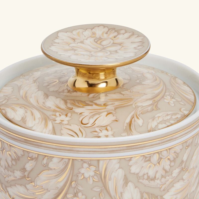 Barocco Beige Sugar Bowl versace barocco beige sugar bowl