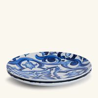 dolce gabbana casa blu mediterraneo stella dinner plate blue round 26cm set of 2