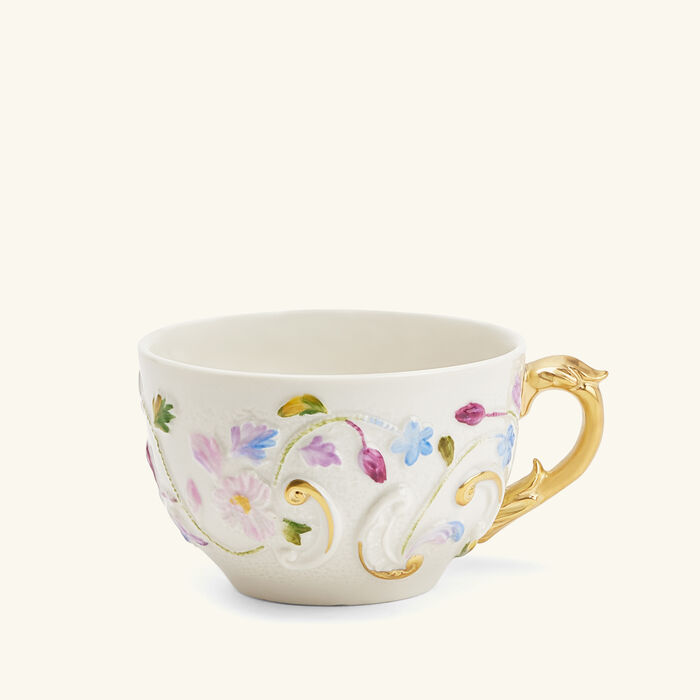villari taormina tea cup saucer white