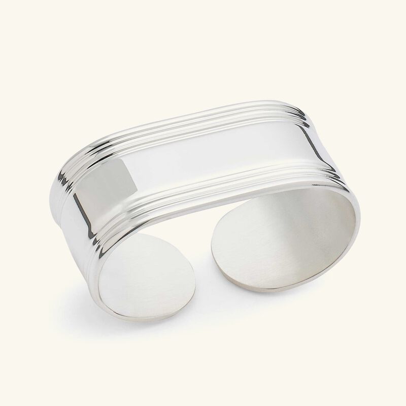 christofle open marie rose napkin ring silver