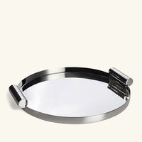 ralph lauren home montgomery serving tray round medium silver