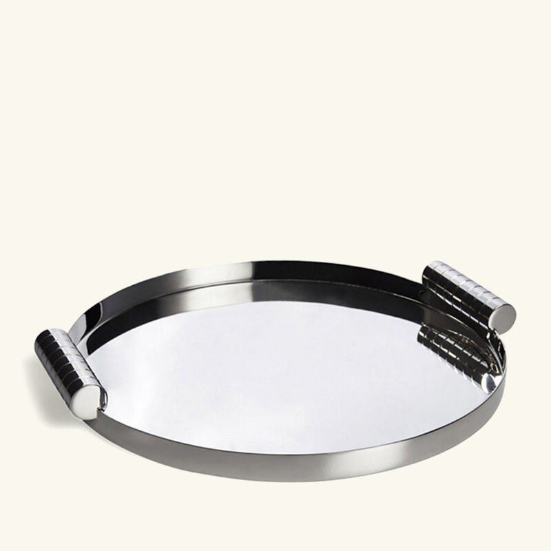 ralph lauren home montgomery serving tray round medium silver