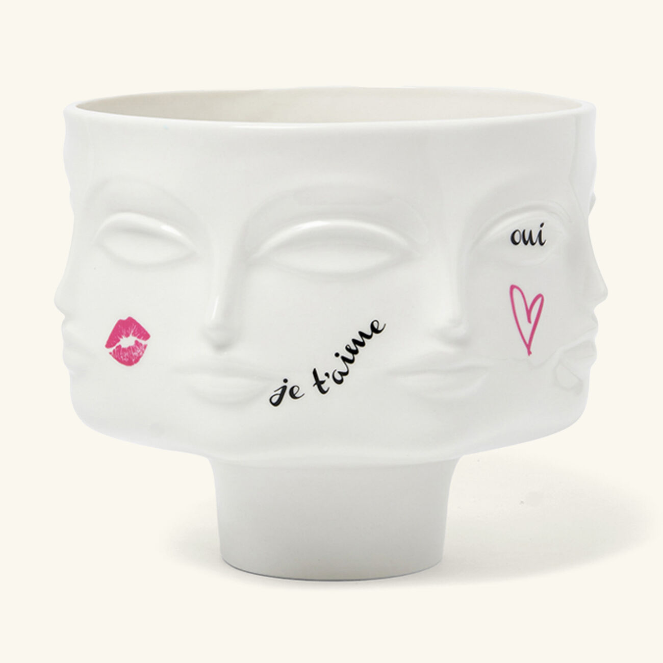 jonathan adler dora maar pedestal centerpiece white limited edition