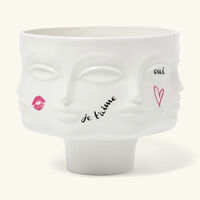 jonathan adler dora maar pedestal centerpiece white limited edition