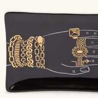 fornasetti mano con gioielli ashtray rectangular black