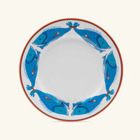 pinto paris lagon dinner plate round blue fish 26cm