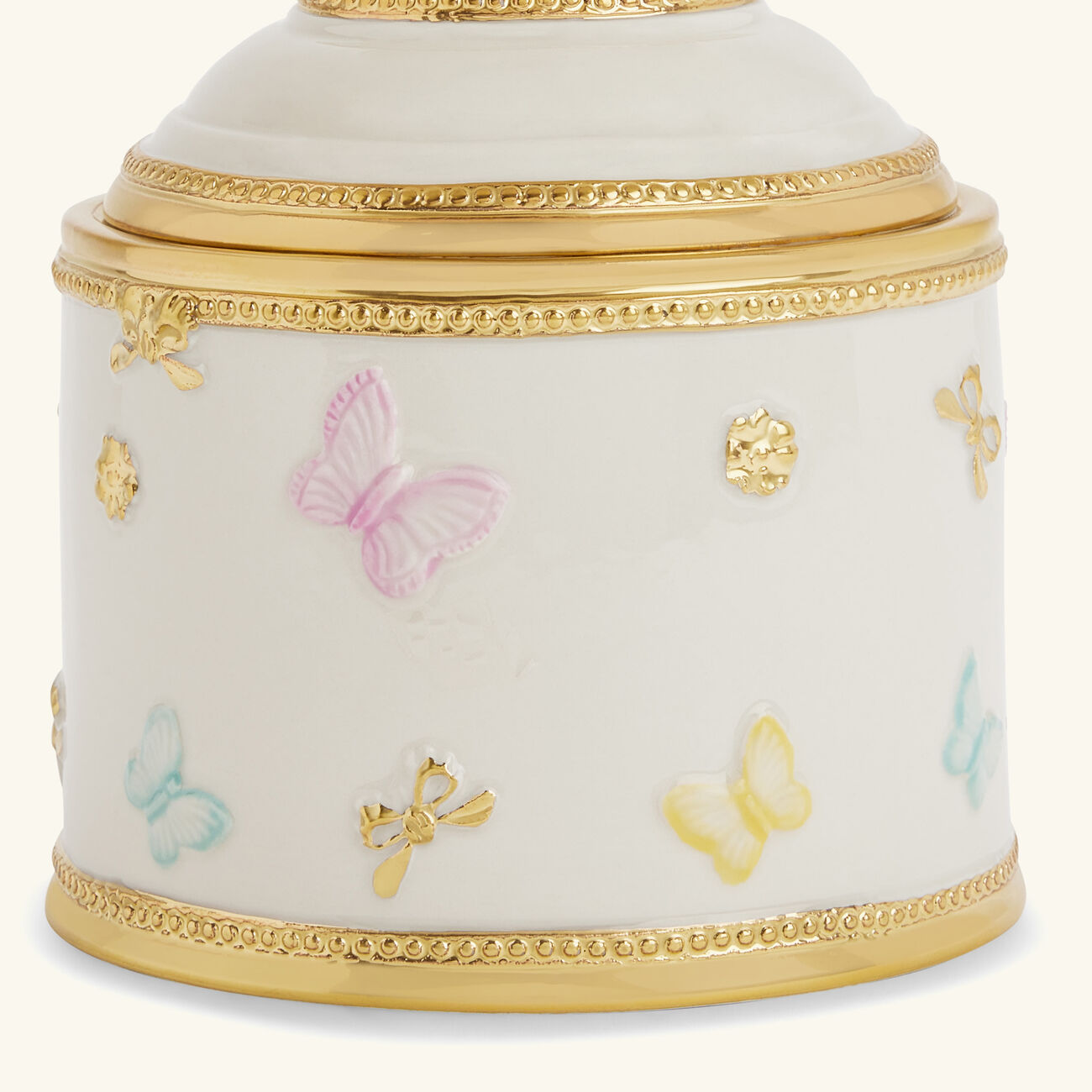 villari butterfly cake stand white