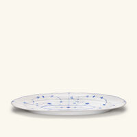 royal copenhagen blue fluted plain serving plate oval white 60cm
