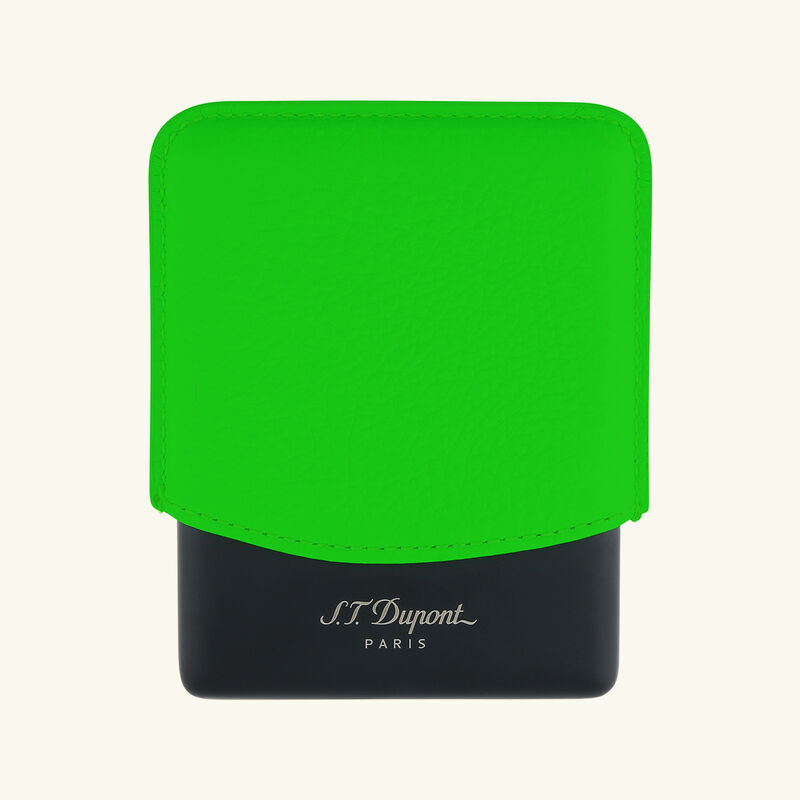 حافظة السجائر فليو باللون الأخضر اس تي دوبون حافظة السجائر فليو باللون الأخضر
