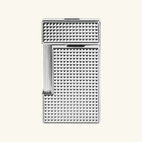 ولاعة سليمي بنقشة الماسات باللون الفضي اس تي دوبون ولاعة سليمي بنقشة الماسات باللون الفضي