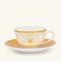 bernardaud voyage tea cup saucer gold