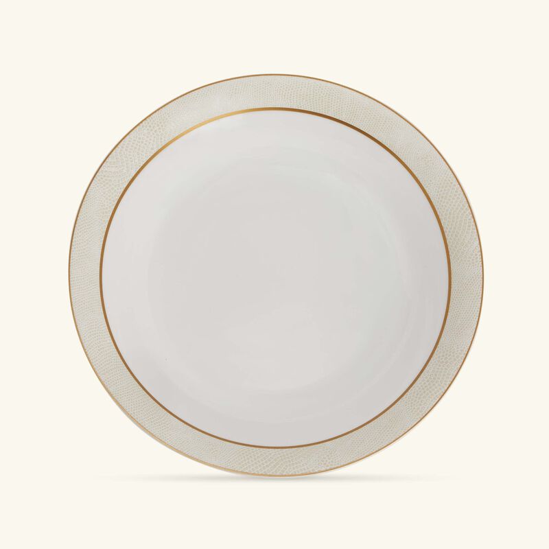 bernardaud sauvage blanc open vegetable bowl gold