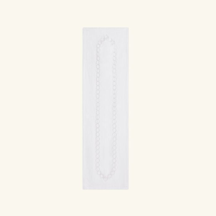 catherine denoual saba table runner white