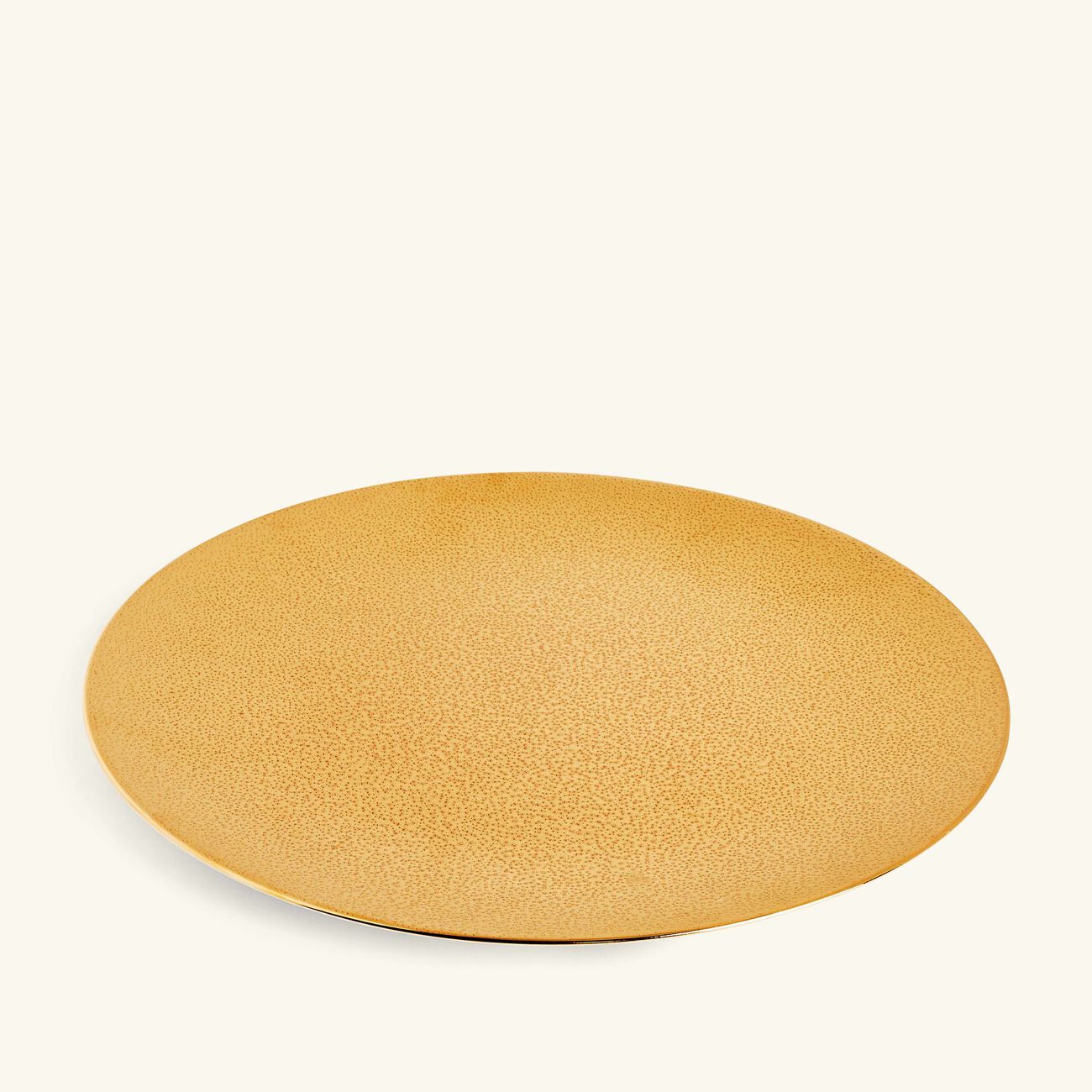 bernardaud gouttes d or service plate round gold 31cm