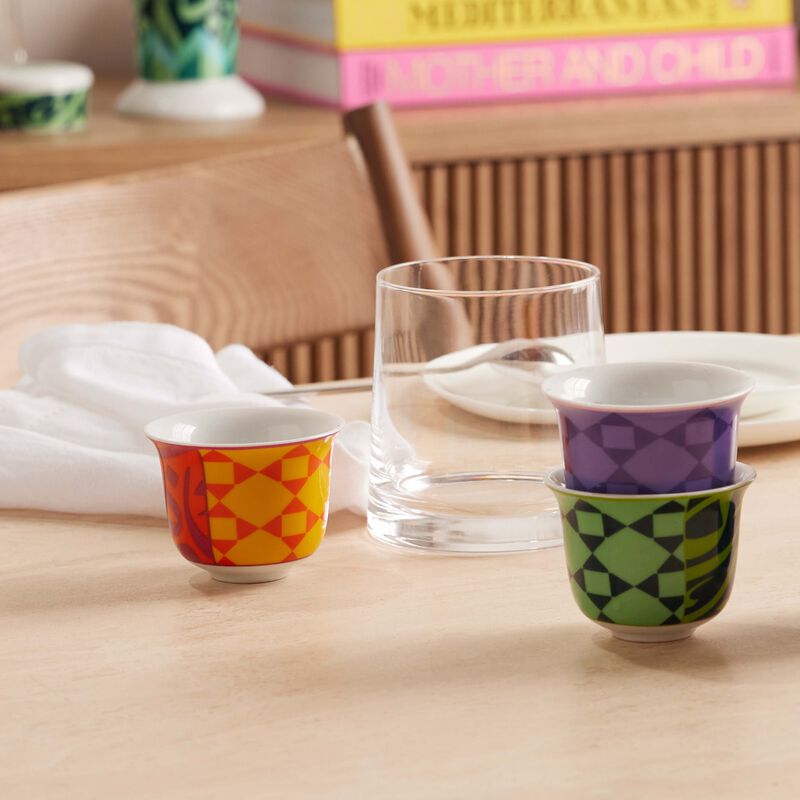 silsal bahja arabic coffee cup set of 6
