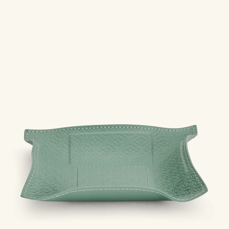 Elie Saab Monogram Trinket Tray Square Small Agata Green giobagnara elie saab monogram trinket tray square small agata green