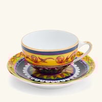 dolce gabbana casa carretto dessert plate round 19cm set of 2