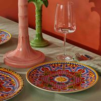 dolce gabbana casa carretto dinner plate round 26cm set of 2