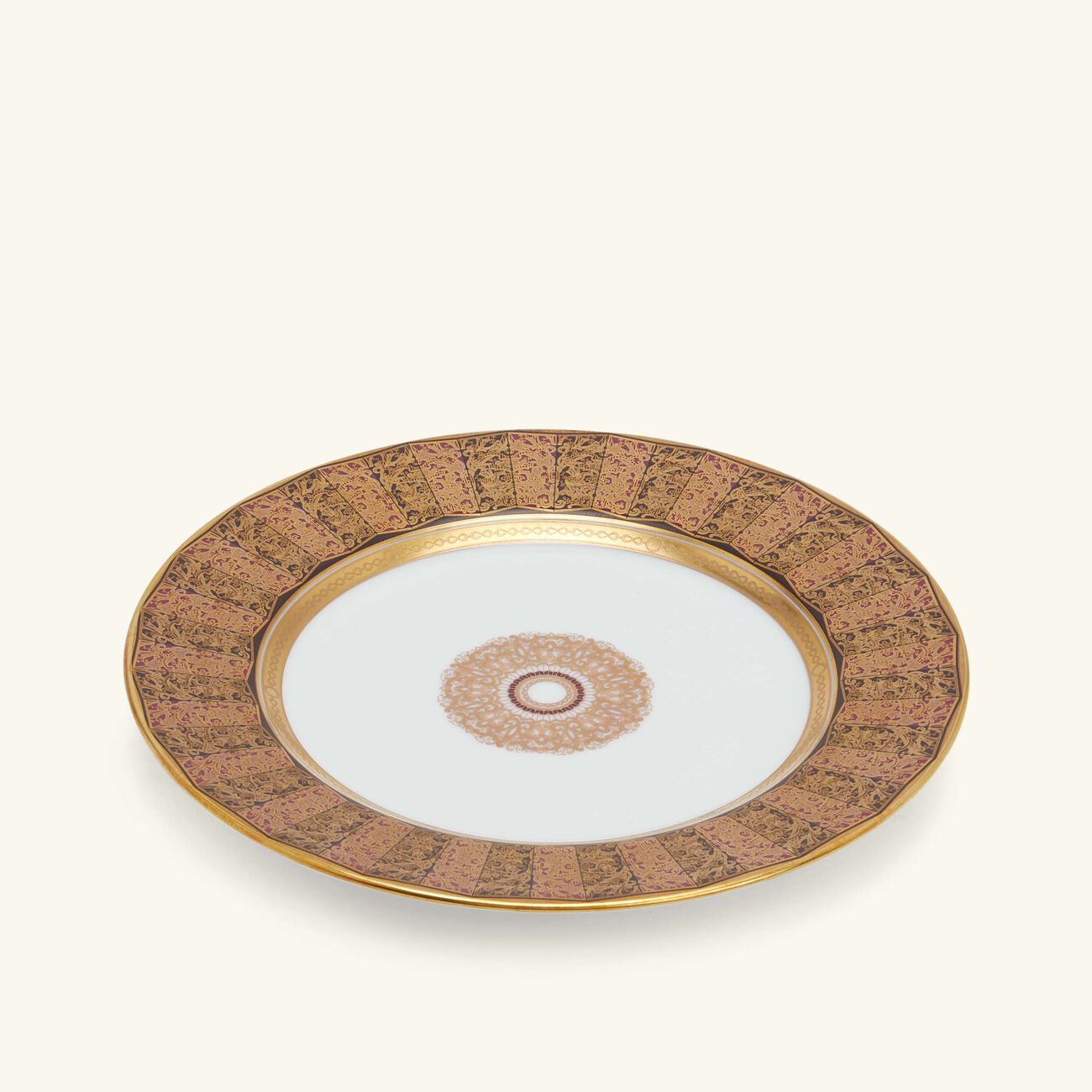 bernardaud eventail bread butter plate round gold 16cm
