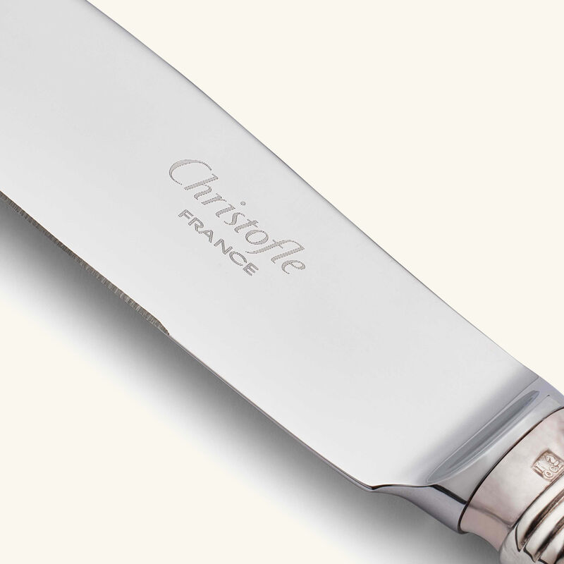 christofle aria silver plated dinner knife silver plated