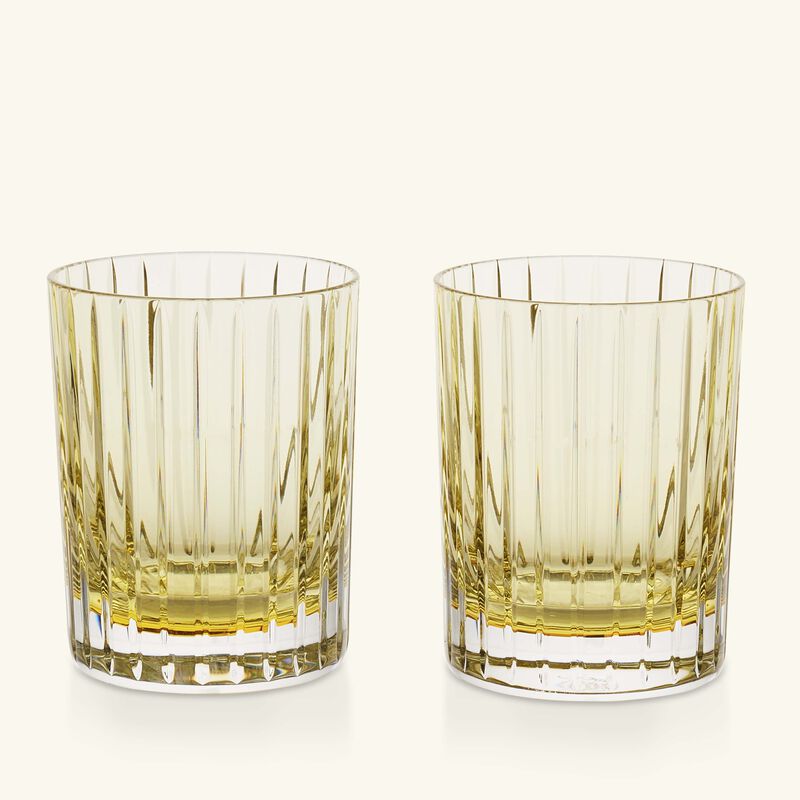 Harmonie Drinking Glass Yellow Set Of 2 baccarat harmonie drinking glass yellow set of 2