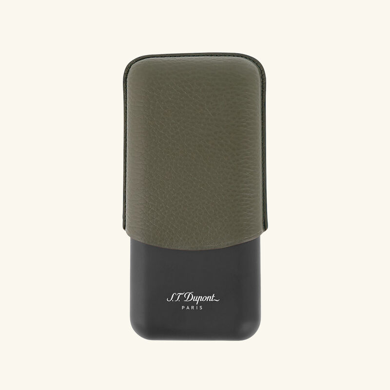 st dupont cigar case brown