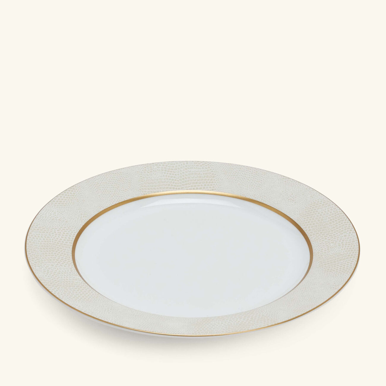 bernardaud sauvage blanc salad plate round gold 21cm