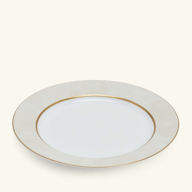 bernardaud sauvage blanc salad plate round gold 21cm