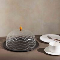 ira udaipur ares cloche cake plate round black 31cm