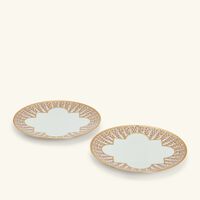 haviland cavalier royal dinner plate round gold 28cm set of 2