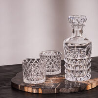 baccarat louxor whiskey decanter clear