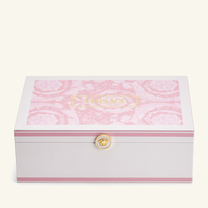 versace barocco jewelry box large pink