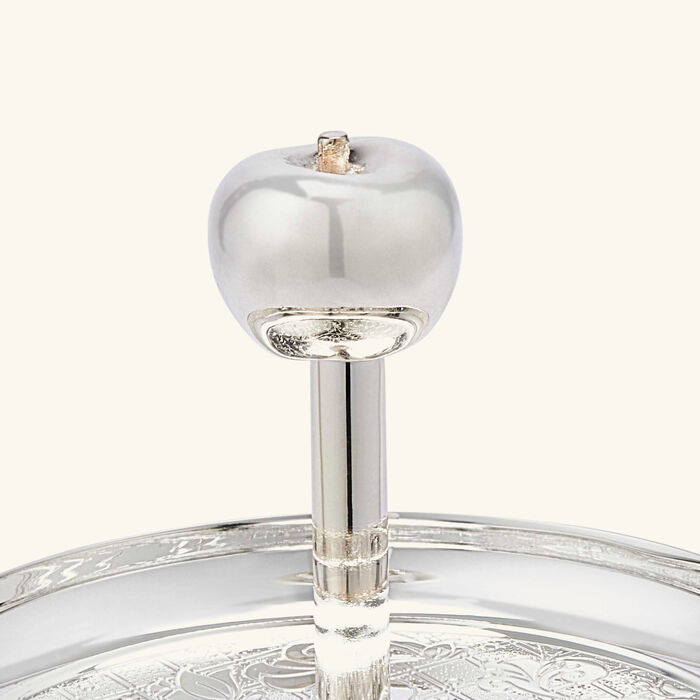 christofle jardin d eden cake stand silver plated