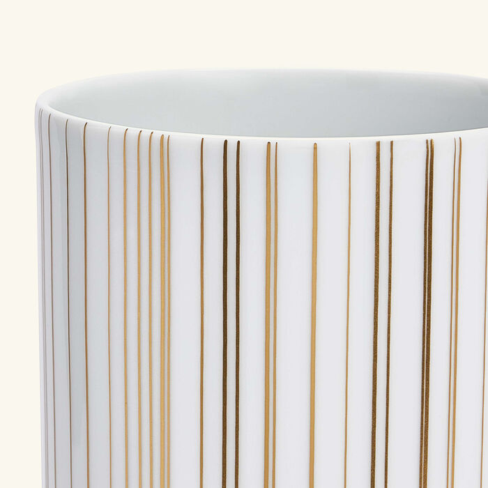 bernardaud sol tube vase small gold
