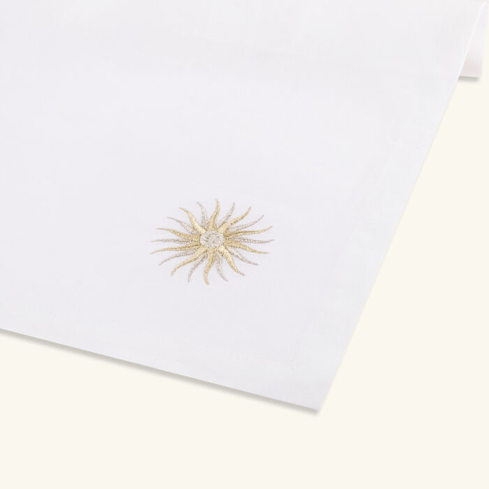 كاترين دينوال منديل بنقشة شمس أبيض