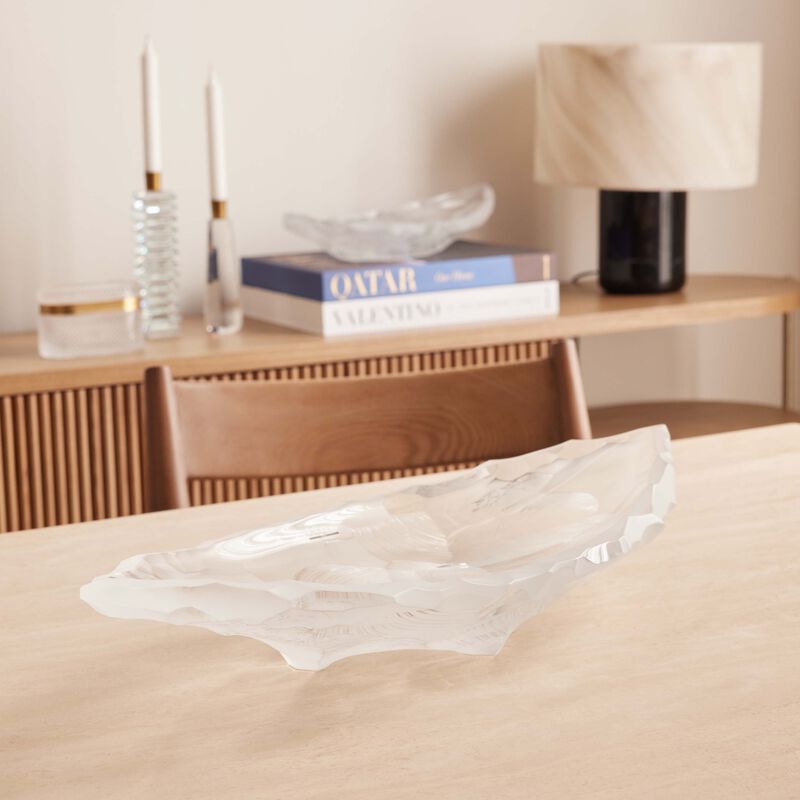 Terramineral Silex Centerpiece Large Clear lalique terramineral silex centerpiece large clear