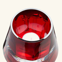 baccarat harcourt my fire candle holder red