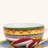 dolce gabbana casa carretto tea set pattern