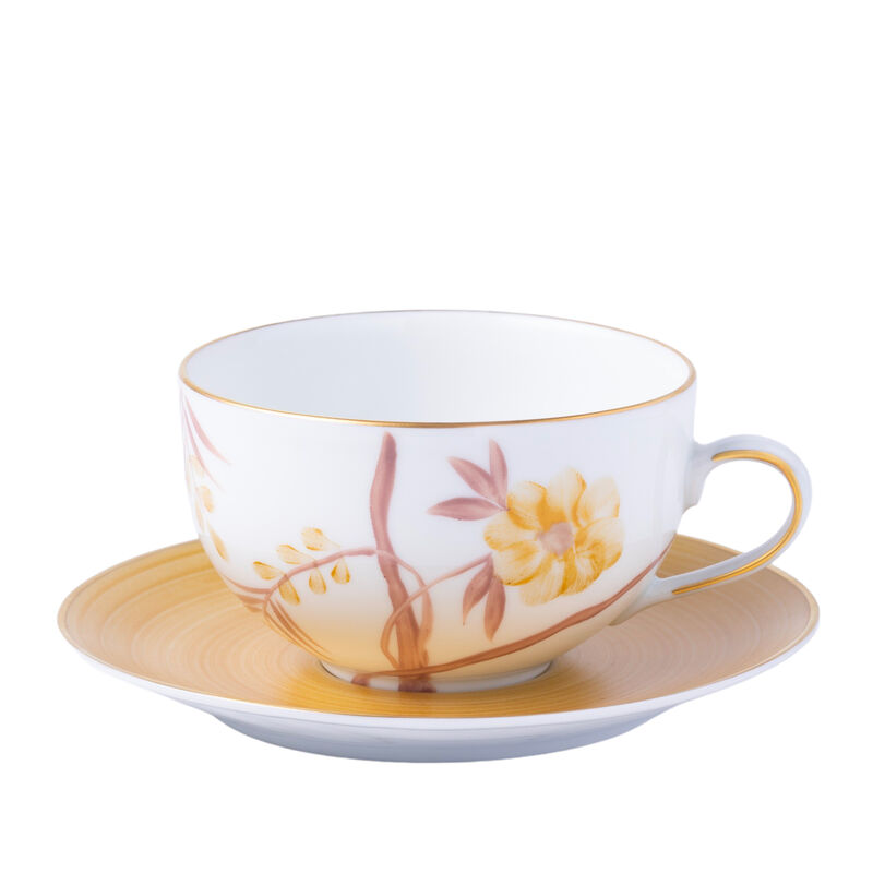 Bouquet De Vie Gold Tea Cup & Saucer, large