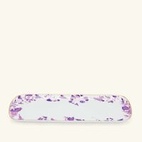 bernardaud prunus cake platter rectangular purple 38cm